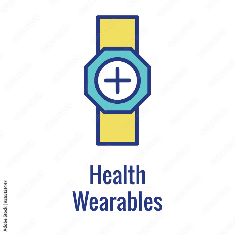 Digital Health Icon w Wearable Technology or Mobile / Tablet image Digital Health Icon w Wearable Technology or Mobile / Tablet image