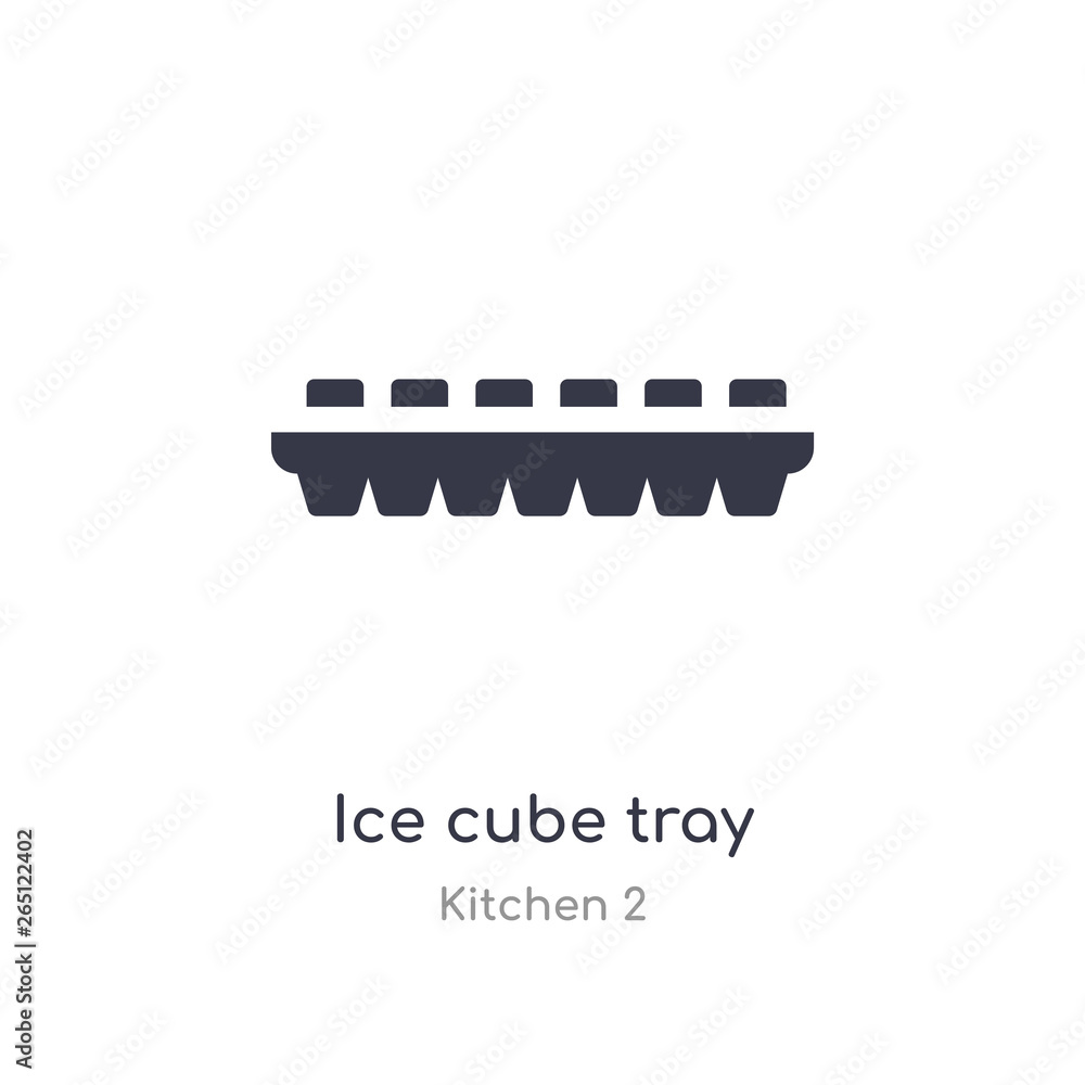 ice cube tray icon. isolated ice cube tray icon vector illustration from kitchen 2 collection. editable sing symbol can be use for web site and mobile app