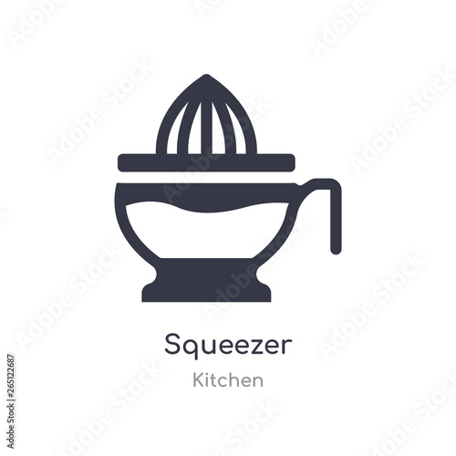 squeezer icon. isolated squeezer icon vector illustration from kitchen collection. editable sing symbol can be use for web site and mobile app