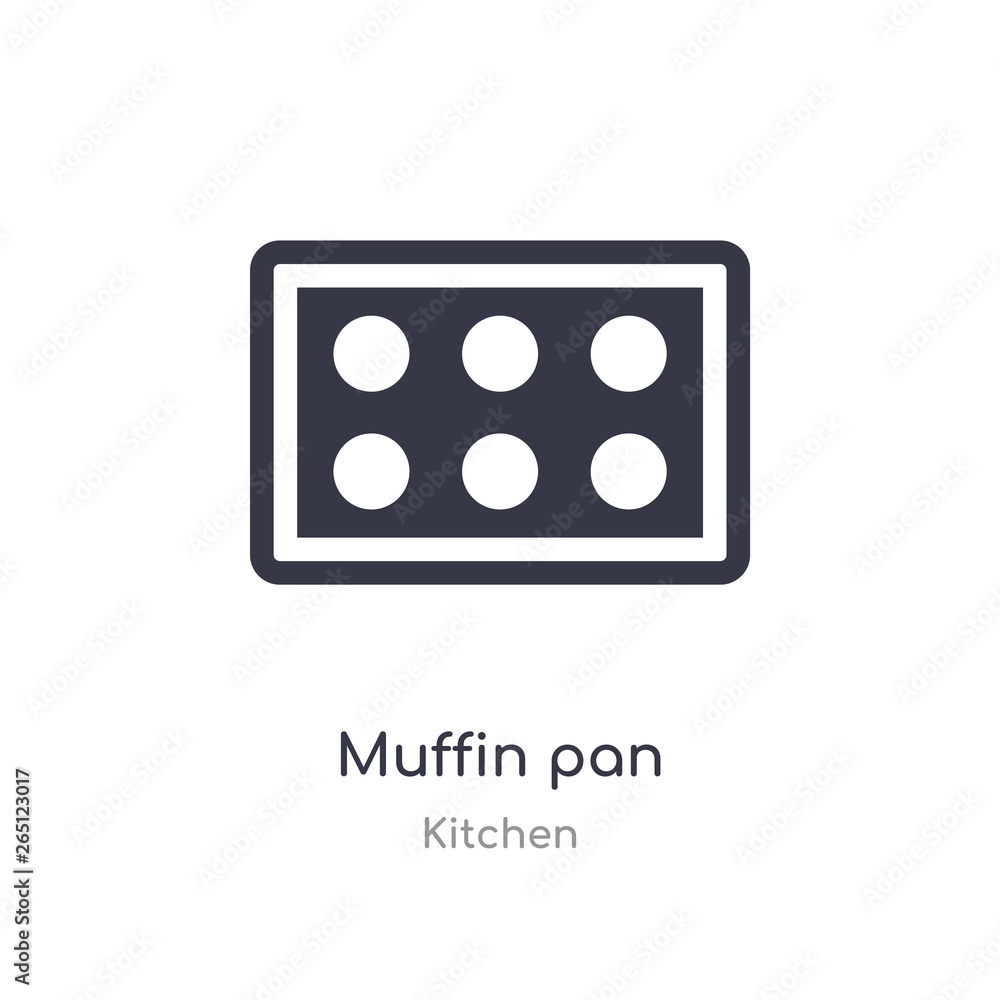 muffin pan icon. isolated muffin pan icon vector illustration from kitchen collection. editable sing symbol can be use for web site and mobile app muffin pan icon. isolated muffin pan icon vector illustration from kitchen collection. editable sing symbol can be use for web site and mobile app