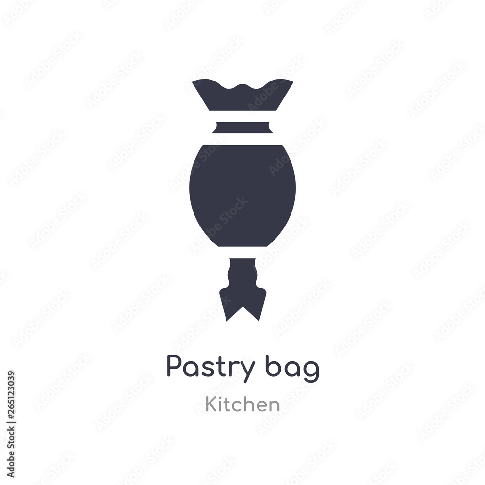 pastry bag icon. isolated pastry bag icon vector illustration from kitchen collection. editable sing symbol can be use for web site and mobile app