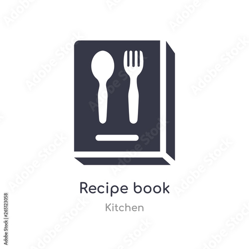 recipe book icon. isolated recipe book icon vector illustration from kitchen collection. editable sing symbol can be use for web site and mobile app