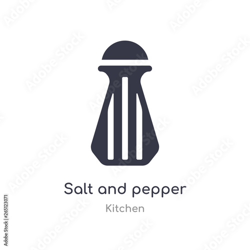 salt and pepper icon. isolated salt and pepper icon vector illustration from kitchen collection. editable sing symbol can be use for web site and mobile app