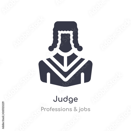 judge icon. isolated judge icon vector illustration from professions & jobs collection. editable sing symbol can be use for web site and mobile app