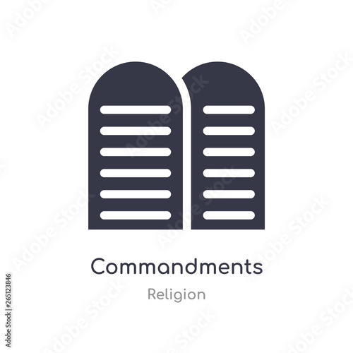 commandments icon. isolated commandments icon vector illustration from religion collection. editable sing symbol can be use for web site and mobile app