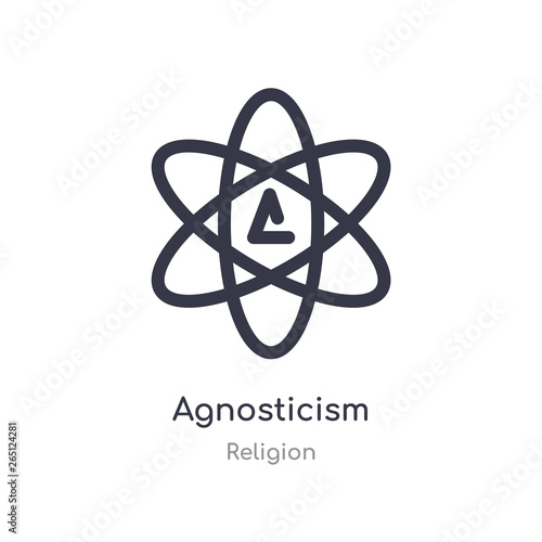 agnosticism icon. isolated agnosticism icon vector illustration from religion collection. editable sing symbol can be use for web site and mobile app
