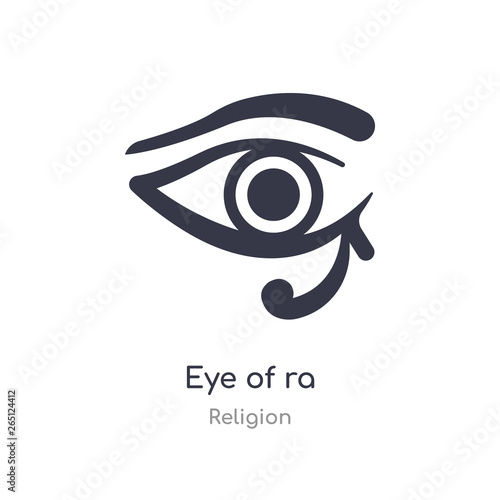eye of ra icon. isolated eye of ra icon vector illustration from religion collection. editable sing symbol can be use for web site and mobile app