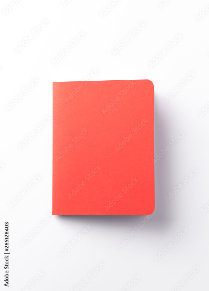 red book or notebook on isolated red book or notebook on isolated