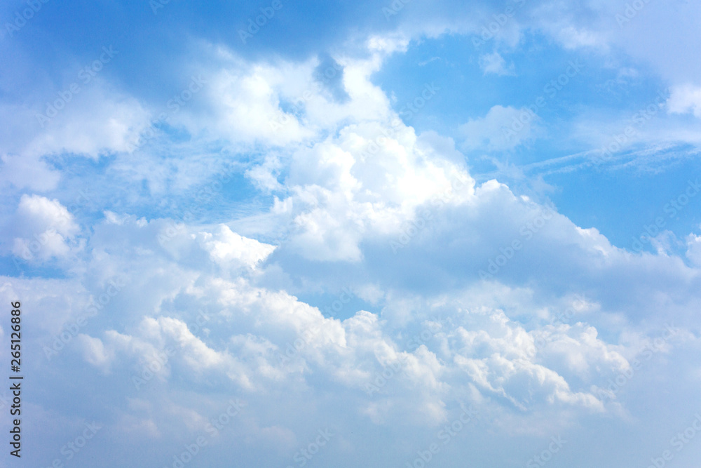 Thick clouds in the sky. Cloudy weather with clouds and clouds. On the sky clouds.