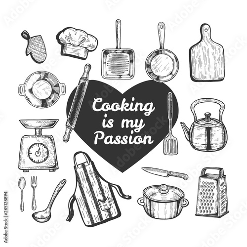 Cooking is my passion composition set
