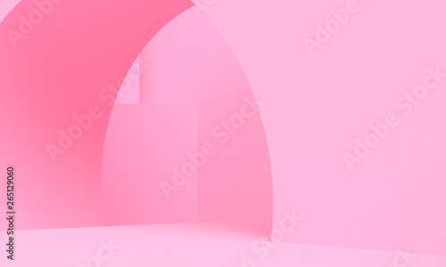 Minimalist abstract background, primitive geometrical figures, trend poster, 3D render ,for the advertized.