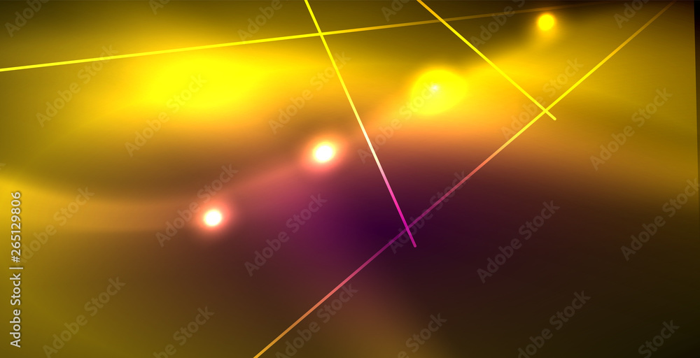 Neon glowing lines, magic energy space light concept, abstract background wallpaper design Neon glowing lines, magic energy space light concept, abstract background wallpaper design