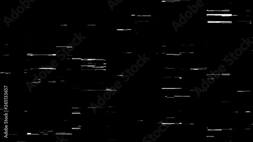 White Digital Computer Glitch Overlay 