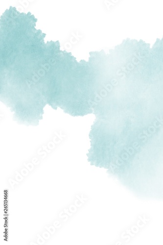 Watercolor in pastel color isolate on white background.