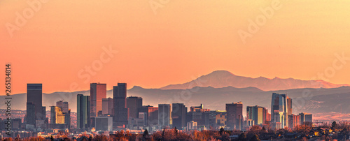 Denver skyline panorama - High Resolution 
