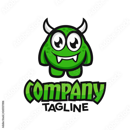 Modern monster logo