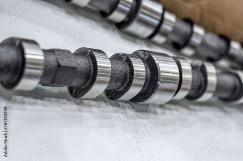 The camshaft of the internal combustion engine.