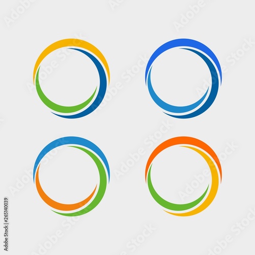 circle logo template photo