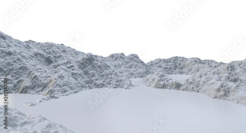 Abstract White Landscape Background
