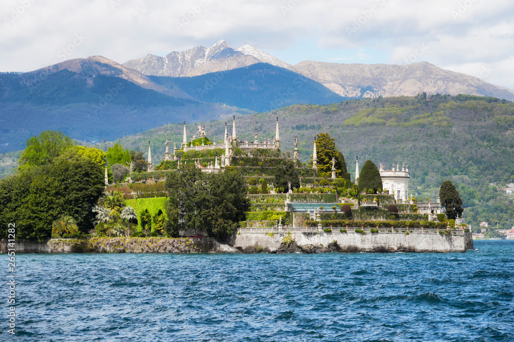 Isola Bella, the famous Island on Lake Maggiore. Stresa, Italy