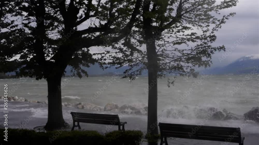 storm on the Lake Garda storm on the Lake Garda