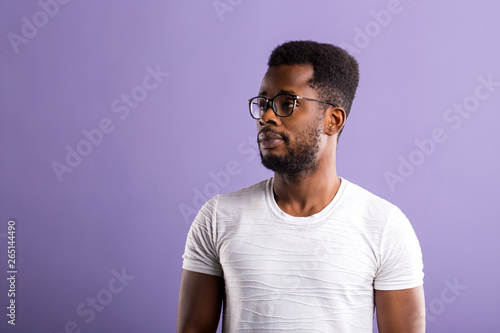 Portrait of handsome young african american man
