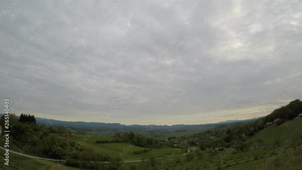 Time lapse clouds, morning, Croatia, wide angle Time lapse clouds, morning, Croatia, wide angle