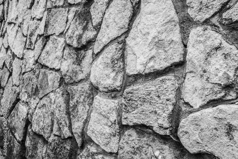 texture of ancient medieval stone wall 