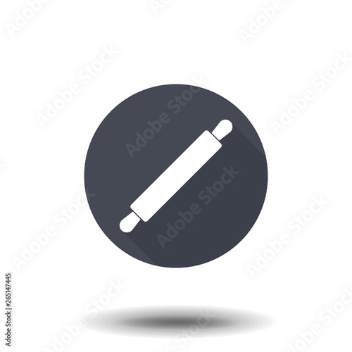 rolling pin icon, vector illustration