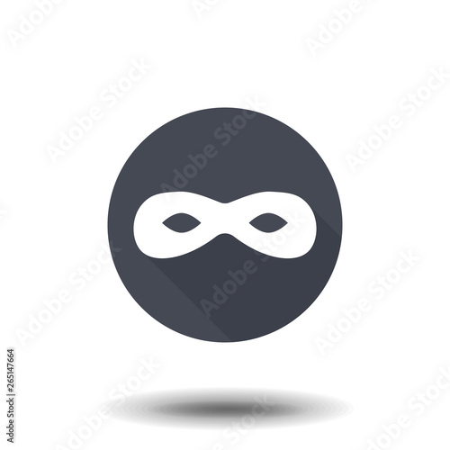 mask. Simple vector robber.