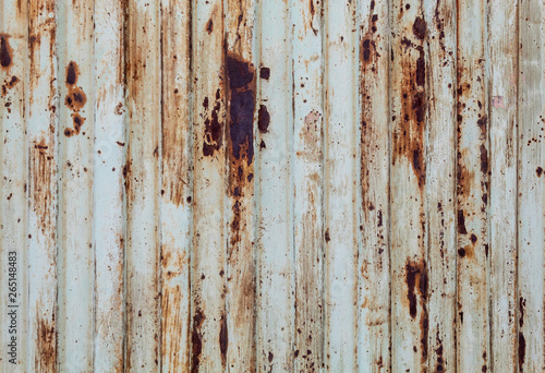 Rusty Old Weathered White Painted Stripped Metal Texture