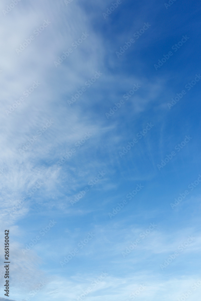 air on blue sky, clear weather day background