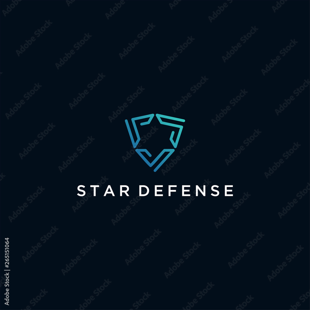star shield technology logo design star shield technology logo design