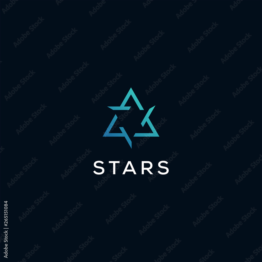 star triangle technology logo design star triangle technology logo design