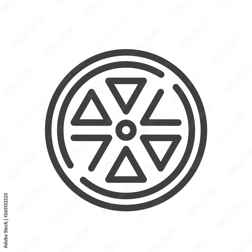 Orange Icon. Simple Design. Vector Lines Orange Icon. Simple Design. Vector Lines