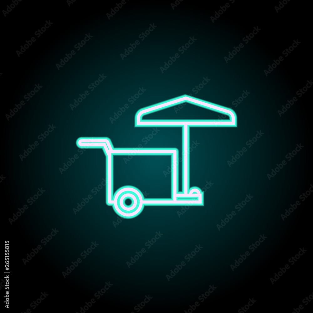 bench on wheels neon icon. Elements of fast food set. Simple icon for websites, web design, mobile app, info graphics bench on wheels neon icon. Elements of fast food set. Simple icon for websites, web design, mobile app, info graphics