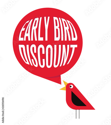 Early Bird Special discount sale event banner or poster
