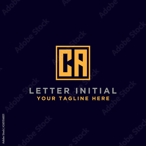 CA letters Initial / logo design Monogram Inspiration icon. - vector