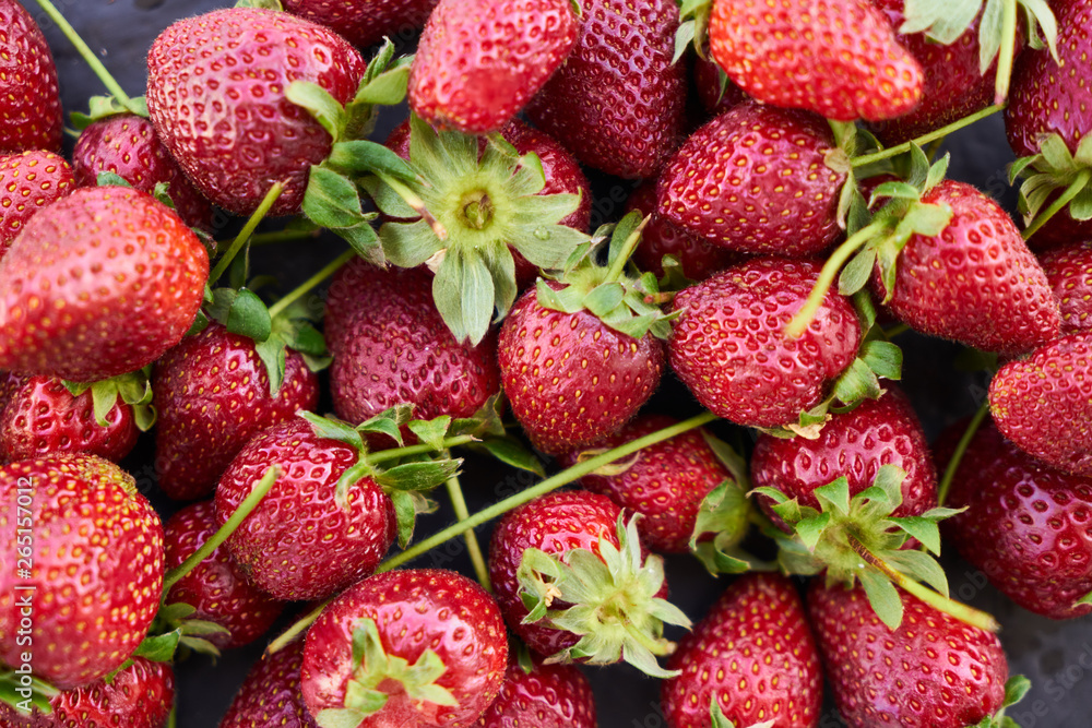Close up of fresh natural strawberry fruit Close up of fresh natural strawberry fruit