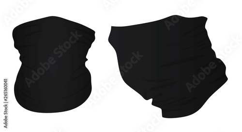 Robber neck scarf. vector illustration