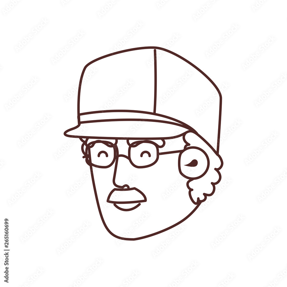 Obraz premium veteran head avatar character