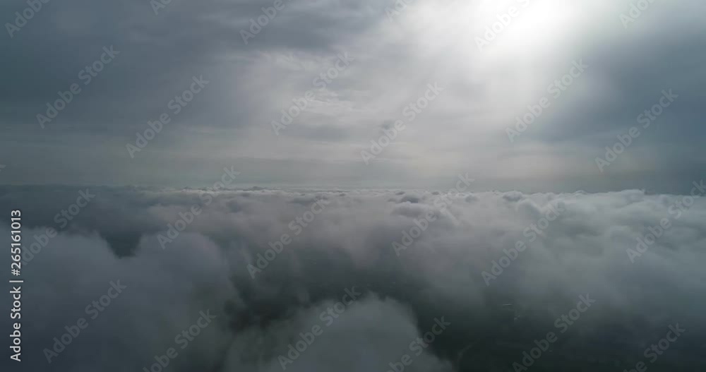 Flight over the clouds. Weather Flight over the clouds. Weather