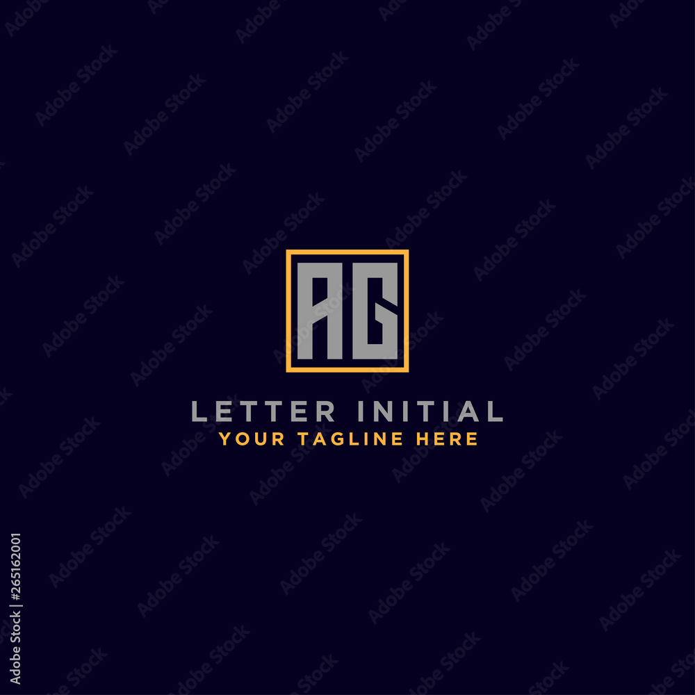 Obraz premium Letter AG Initial icon / logo design Monogram inspiration. - vector