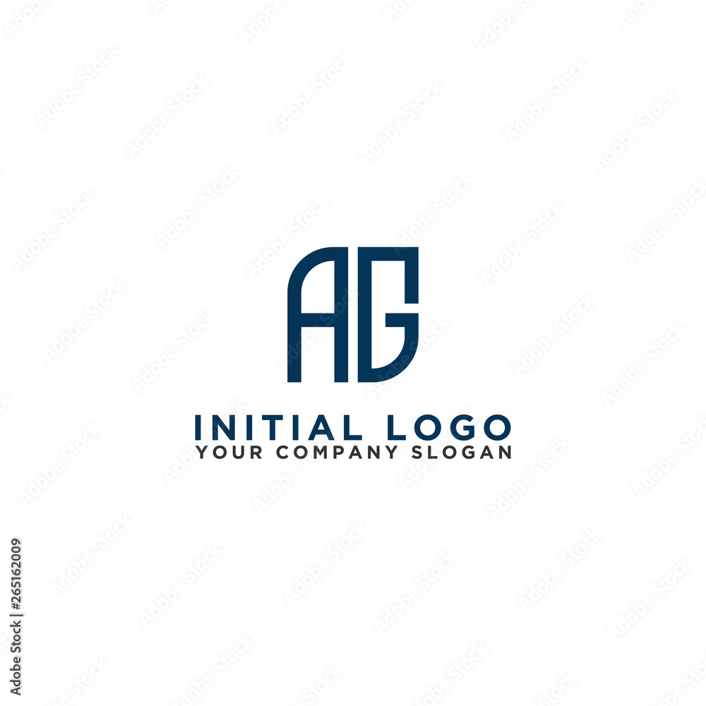 Letter AG Initial icon / logo design Monogram inspiration. - vector