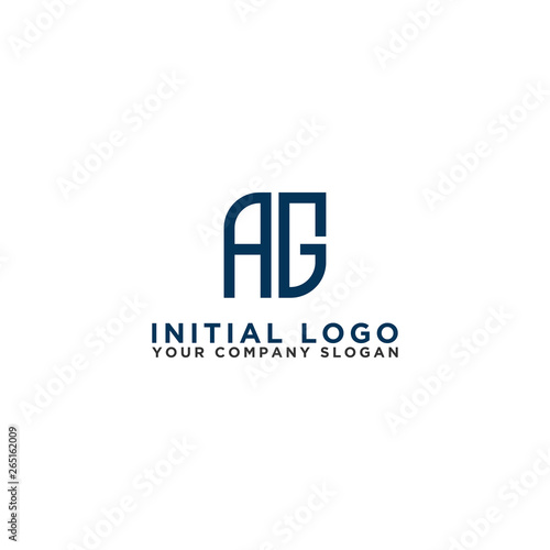 Letter AG Initial icon / logo design Monogram inspiration. - vector