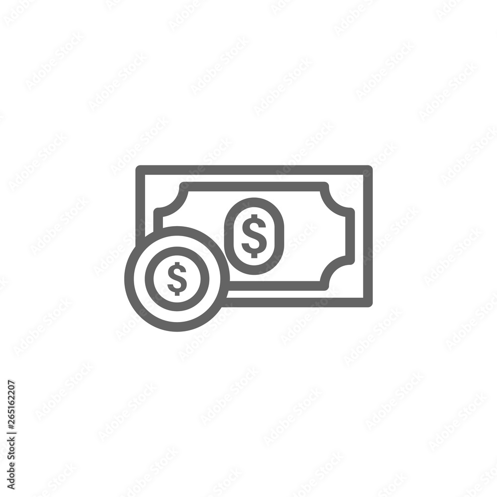 Money, dollar icon. Element of United States icon. Thin line icon for website design and development, app development. Premium icon Money, dollar icon. Element of United States icon. Thin line icon for website design and development, app development. Premium icon