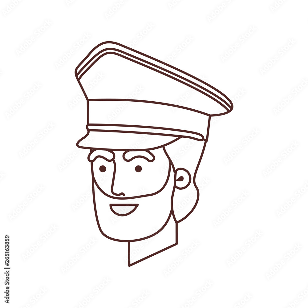 head of man soldier of war avatar character