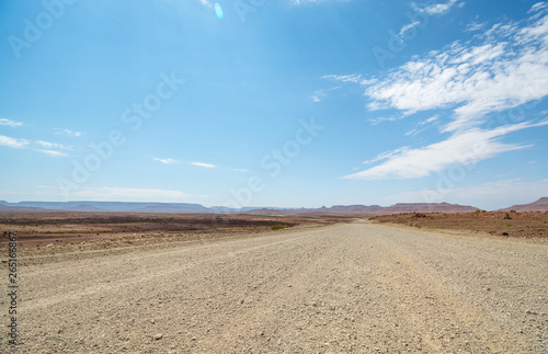 Namibia, landscape, road, desert, mountains