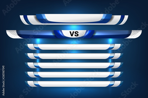Sport Scoreboard Broadcast Graphic and Lower Thirds Template for soccer and football