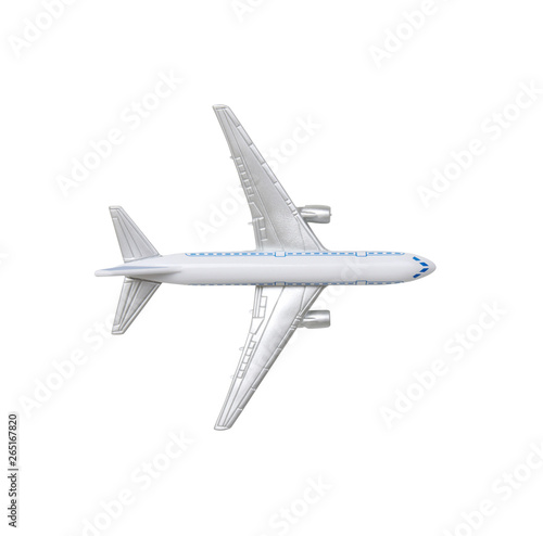 Airplane isolated on white